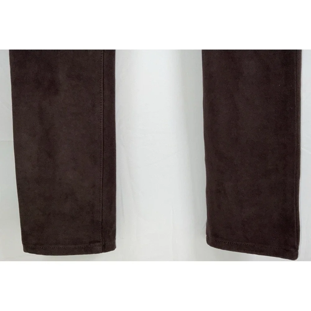 NWT Joe's Jeans‎ Flawless The Icon Suede Mid Rise Skinny Ankle Pants Brown 28